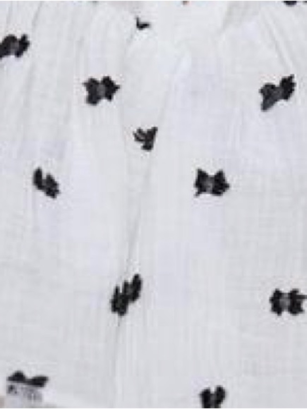 ZARA Swiss Dot Semi-Sheer Ruffled Blouse Size M - Picture 4 of 10